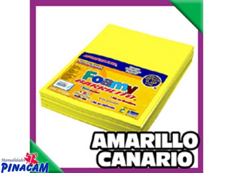 FOAMY 21.5x28cmx2mm AMARILLO CANARIO