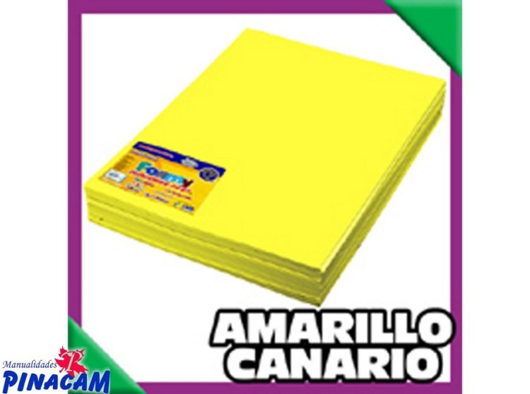 FOAMY 70x47.5cmx2mm AMARILLO CANARIO