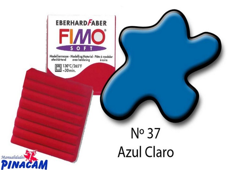 PASTA FIMO SOFT Nº 037 AZUL CLARO 56 grs