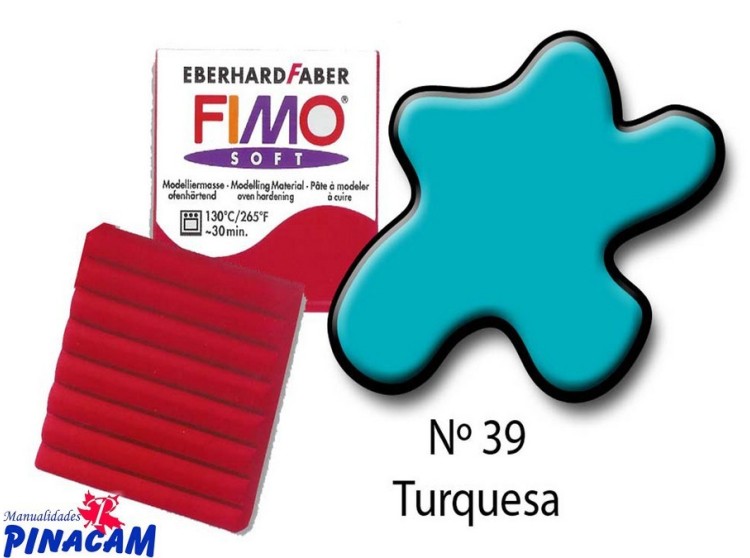 PASTA FIMO SOFT Nº 039 TURQUESA 56 grs