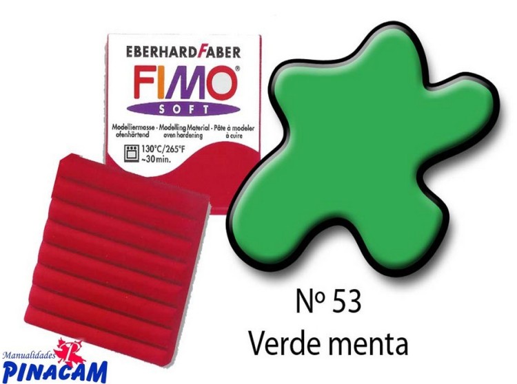 PASTA FIMO SOFT Nº 053 VERDE MENTA 56 grs