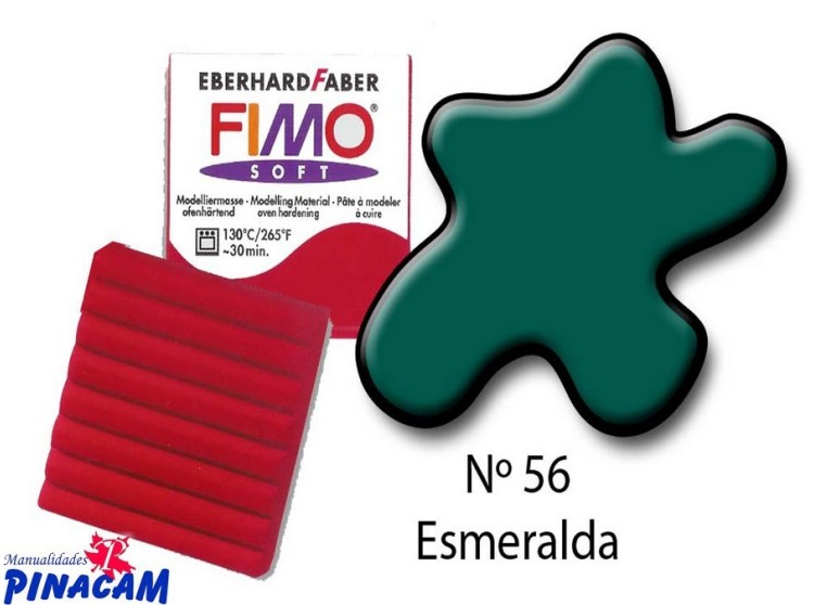 PASTA FIMO SOFT Nº 056 ESMERALDA 56 grs