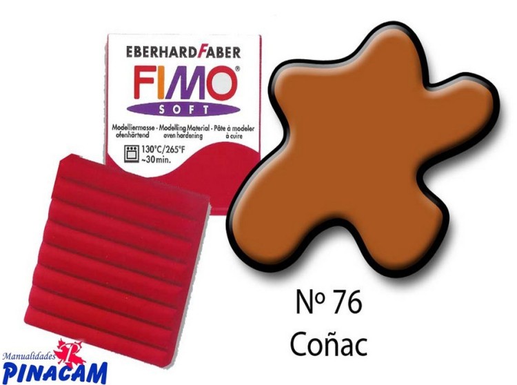 PASTA FIMO SOFT Nº 076 COÑAC 56 grs
