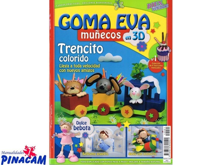 % GOMA EVA MUÑECOS EN 3D COLEC. 2012 Nº01