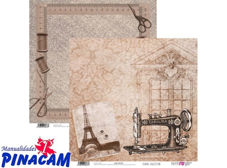 PAPEL SCRAP SEWING/COSTURA COLLECTION PFY-073
